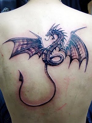 Dragon Back Tattoo Design
